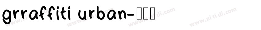 grraffiti urban字体转换